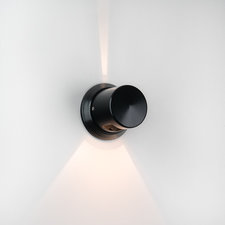 Design LED buiten muurlamp zwart 1581L