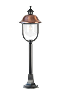 Verona-II terraslamp 230 volt zwart koper